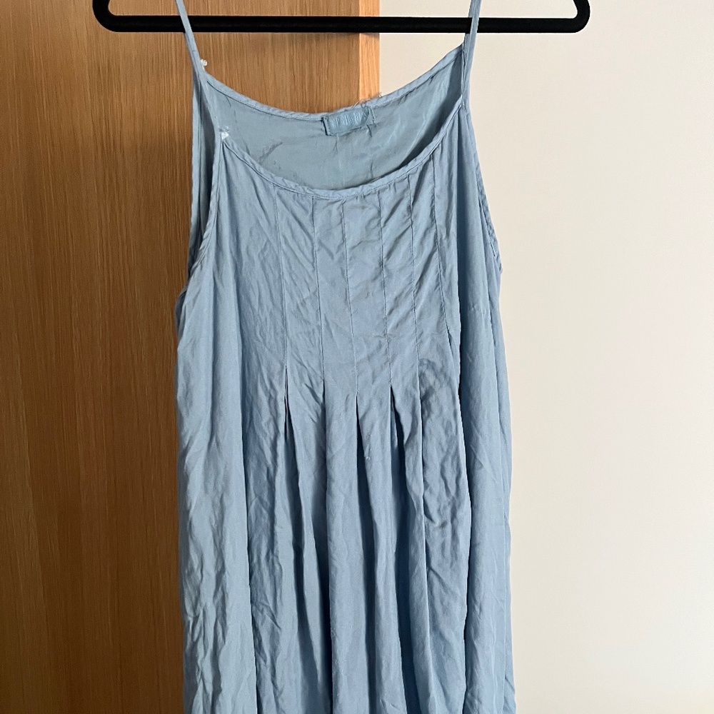 CP Shades periwinkle / lt blue Silk/Cotton dress